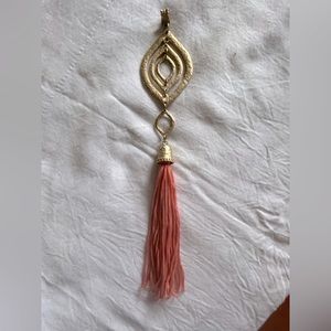 Cute Pink and Gold Tassel